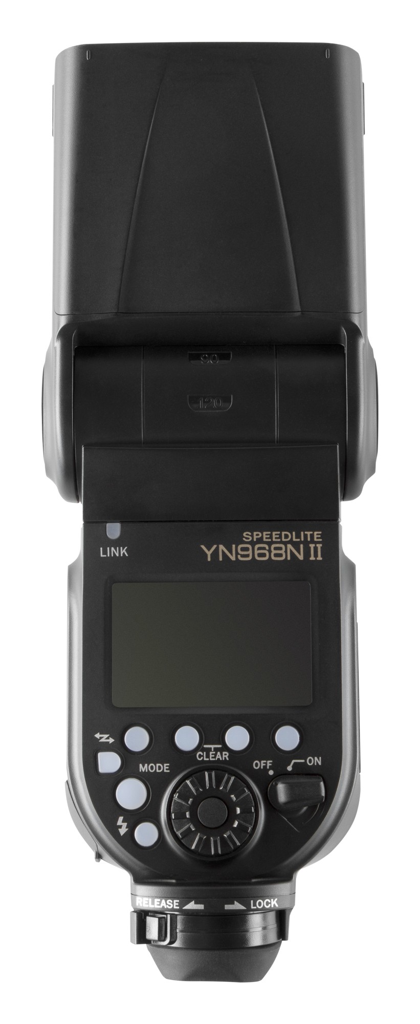 Lampa błyskowa Yongnuo YN968N II do Nikon tył wysokość