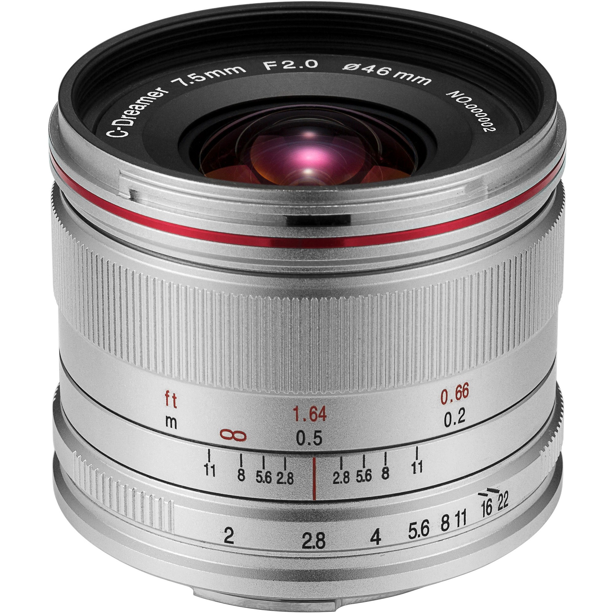 Obiektyw Venus Optics Laowa C-Dreamer Lightweight 7,5 mm f/2,0 do Micro 4/3 - srebrny - Zdjęcie 1 Obiektyw Venus Optics Laowa C-Dreamer Lightweight 7,5 mm f/2,0 do Micro 4/3 - srebrny - Zdjęcie 1