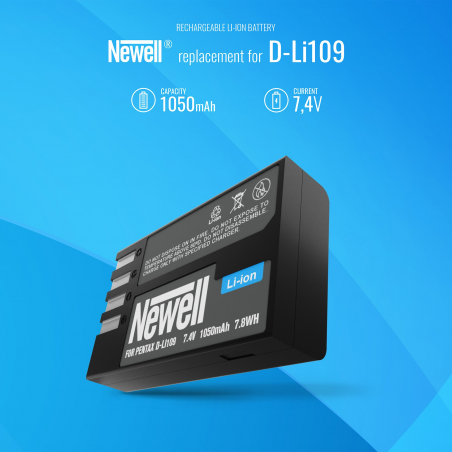 Akumulator Newell zamiennik D-Li109 - Zdjęcie 5