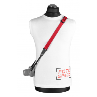 Pasek do aparatu GGS MS-1R - czerwony - Zdjęcie 1