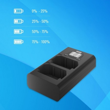 Ładowarka dwukanałowa Newell DL-USB-C do akumulatorów LP-E10 - Zdjęcie 7