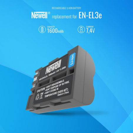 Akumulator Newell zamiennik EN-EL3e - Zdjęcie 5