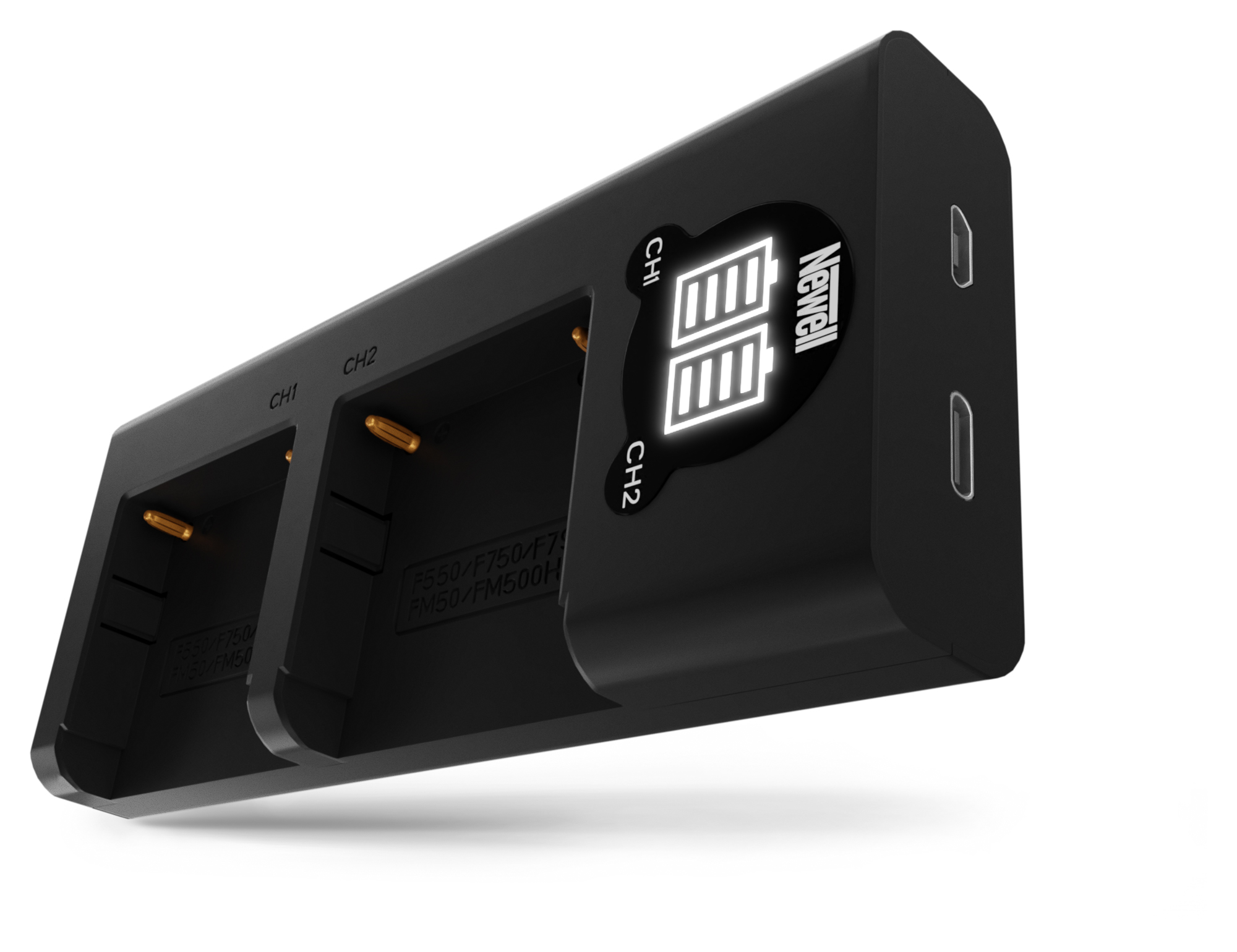 Ładowarka dwukanałowa Newell DL-USB-C do akumulatorów NP-F550/770/970 do Sony