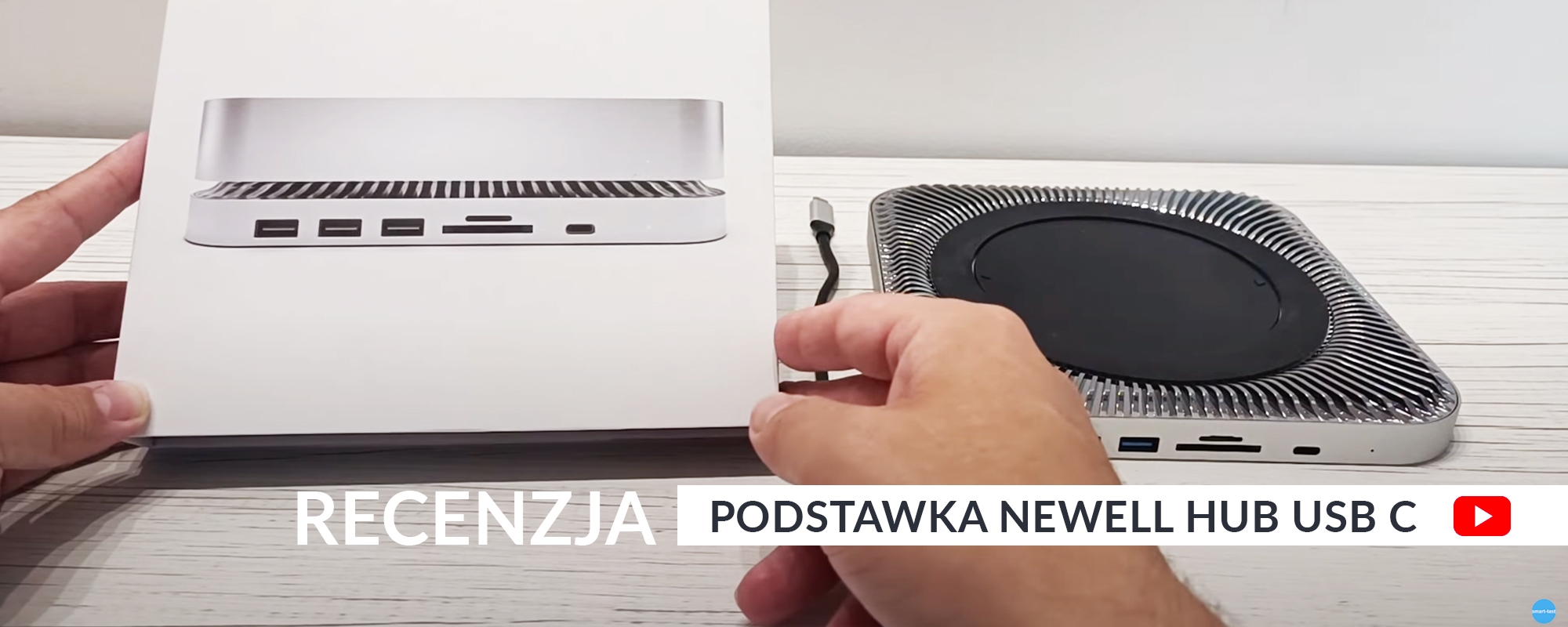 Recenzja podstawki Newell Hub do Mac Mini na kanale Smart-Test