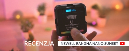 Recenzja lampy LED Newell RGB-W Rangha Nano Sunset na kanale Muciek