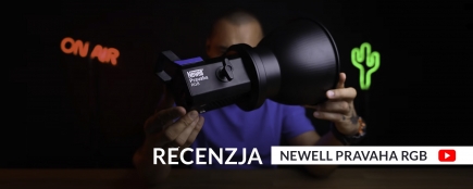 Recenzja lampy Newell RGB Pravaha na kanale Życie za film